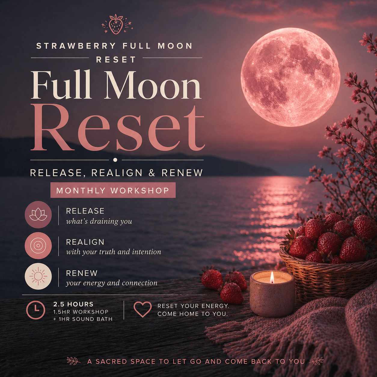 Strawberry Full Moon